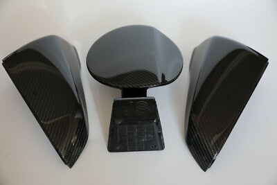 CF FUEL DOOR & MIRROR COVERS for 19 20 21  22 VELOSTER N & VELOSTER JS