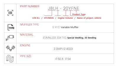 EVC AXLE-BACK for 11 12 13 14 SONATA (YF) [Non-Turbo][JUN B.L] 