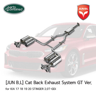 JUN B.L Cat-Back Exhaust GT Version for KIA Stinger 2.0T 2018-2021 Performance