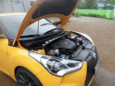 STRUT TOWER BAR for VELOSTER 1G. - Braced Strong and Tight! [LUXON]