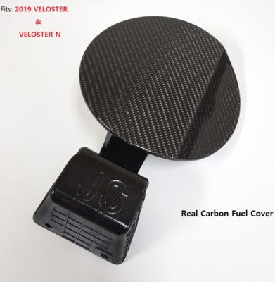 Real Carbon Fiber Gas Cap Fuel Door Cover for Hyundai Veloster N 19 20 21 22
