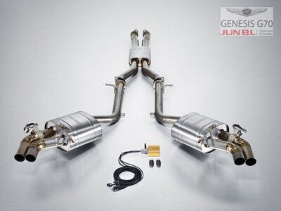 JUN B.L  TITANIUM EVC CAT-BACK for 2019 2020 2021 G70 3.3T - KDM