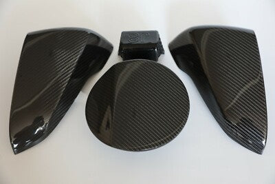 CF FUEL DOOR & MIRROR COVERS for 19 20 21  22 VELOSTER N & VELOSTER JS