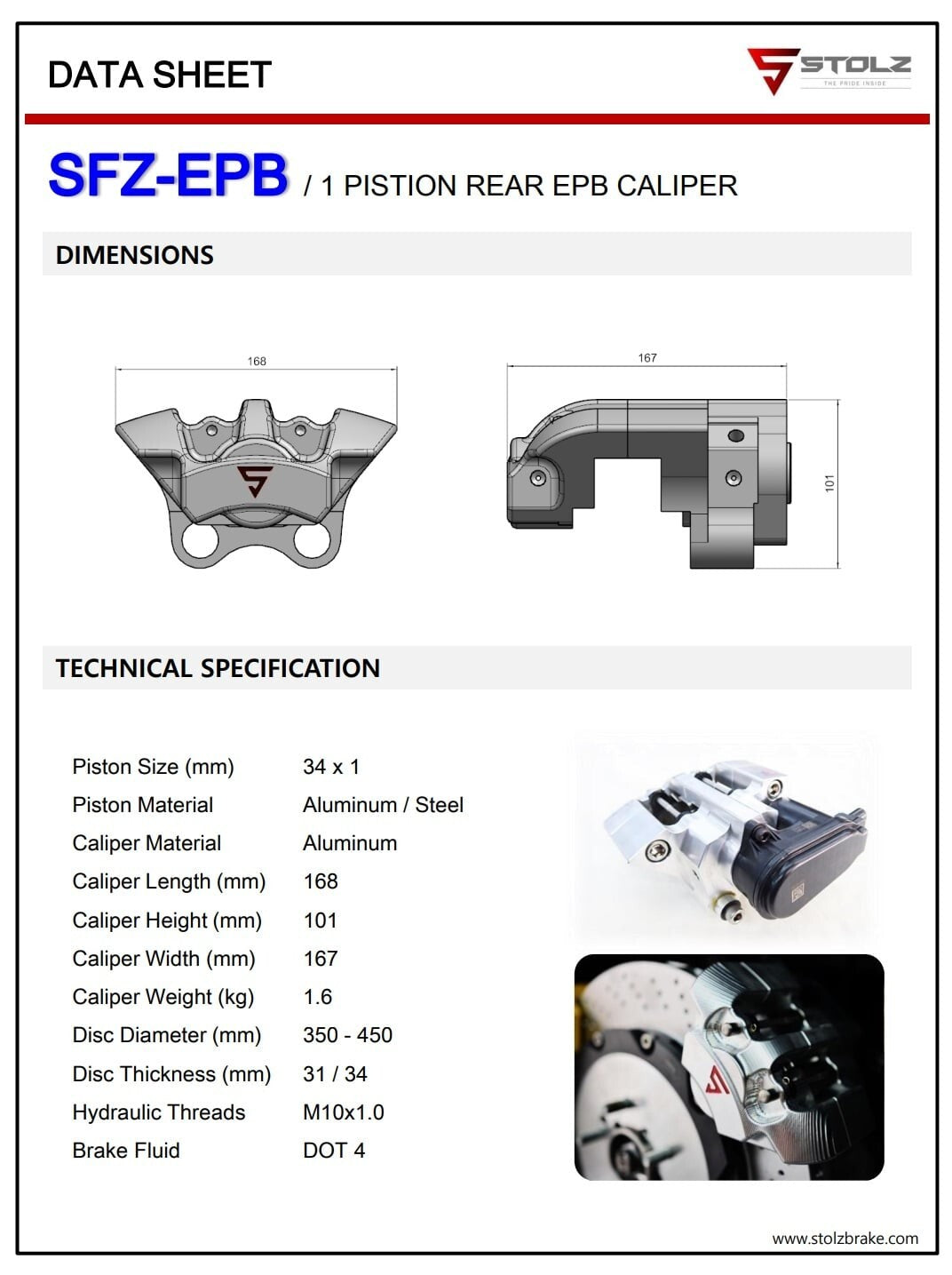 BIG BRAKE FRONT 6P 350mm, REAR 4P 350mm + EPB for HYUNDAI (2019-2022) VELOSTER N