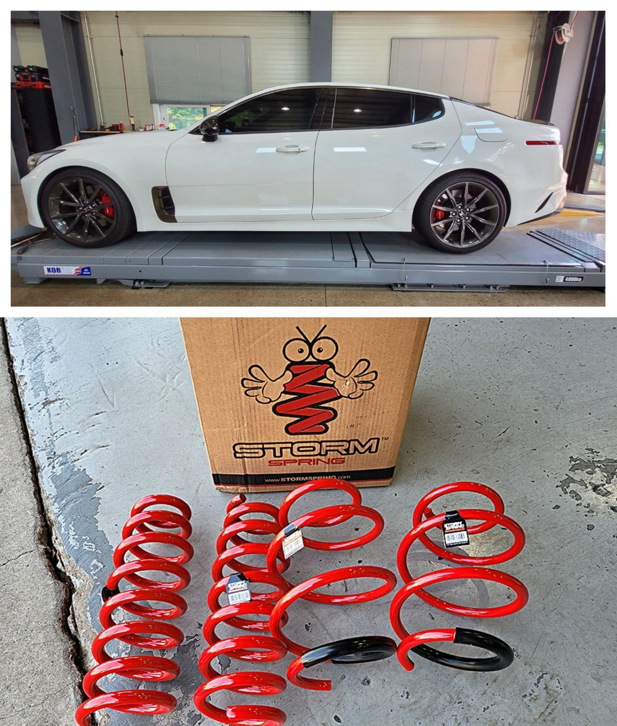 STORM Lowering Springs 2018-2023 Kia Stinger 2.0T 2.5T AWD 1.2" Drop KDM Spec