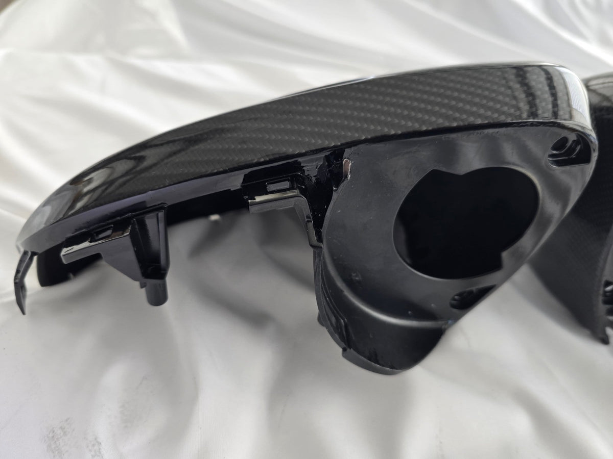 Real Carbon Fiber Side Mirror Cover Housing Replacement 2022-2026 Genesis GV70