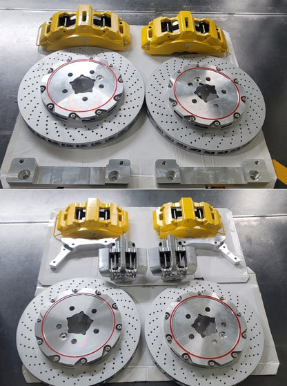 BIG BRAKE KIT FRONT 8P (405×34) + REAR 4P (380×31) + EPB / TESLA MODEL S PLAID