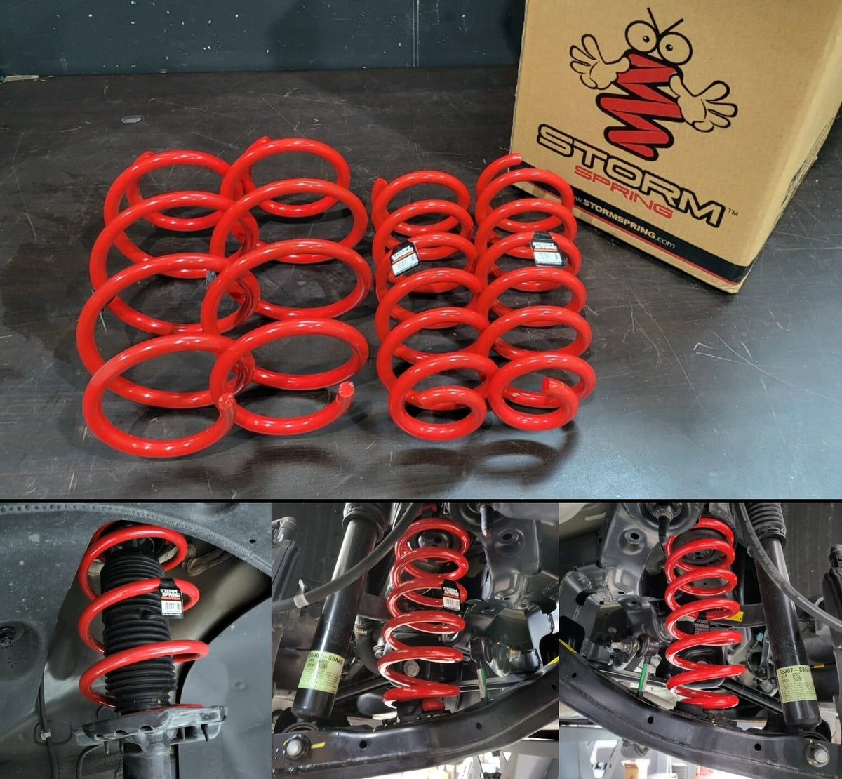 LOWERING SPRING F&R 4pcs for (2020-2025) PALISADE (LX2) [STORM SPRING, S. KOREA]