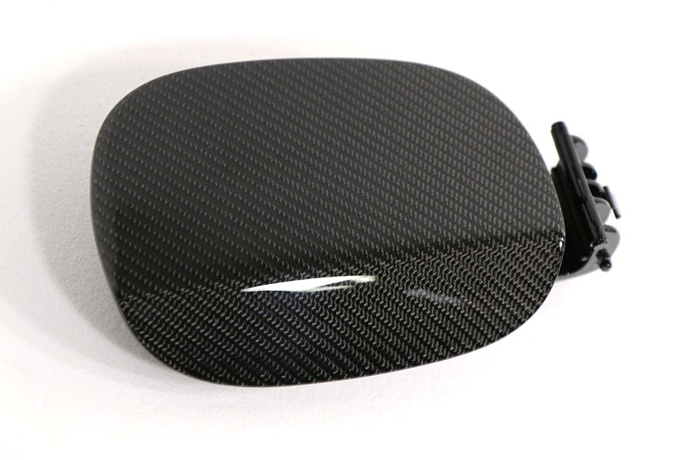 Real Carbon Fiber Gas Cap Fuel Door Cover for Hyundai Genesis Coupe