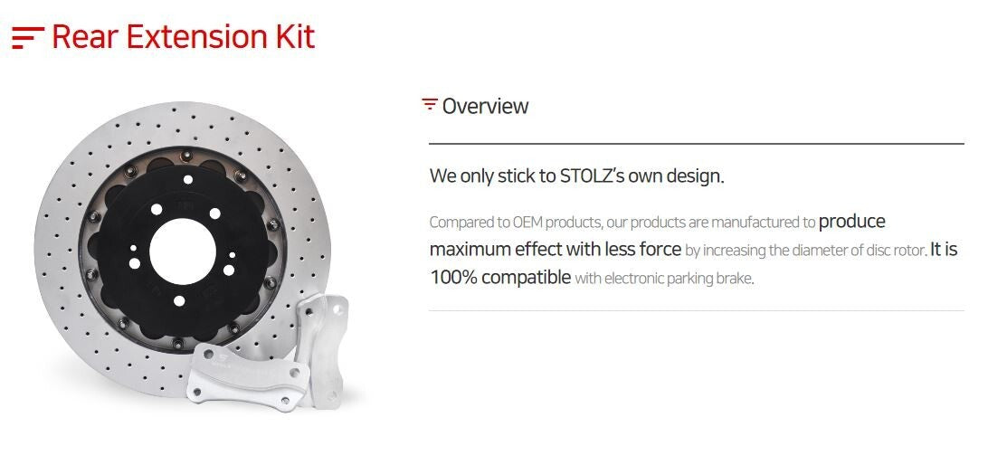 BIG BRAKE FRONT 6P (380×31) + REAR EXPANSION 350 KIT / ELANTRA N / STOLZ BRAKE