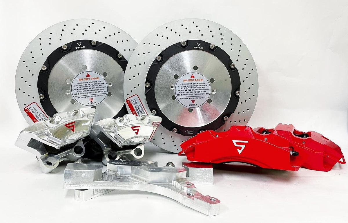 BIG BRAKE KIT FRONT 8P (405×34) + REAR 4P (380×31) + EPB / TESLA MODEL Y [STOLZ]