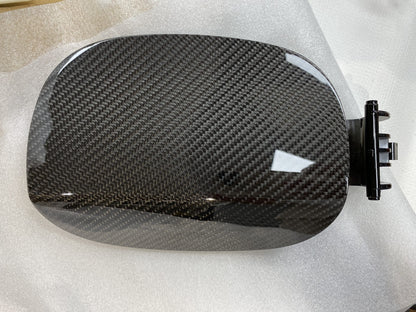 Real Carbon Fiber Gas Cap Fuel Door Cover for Hyundai Genesis Coupe
