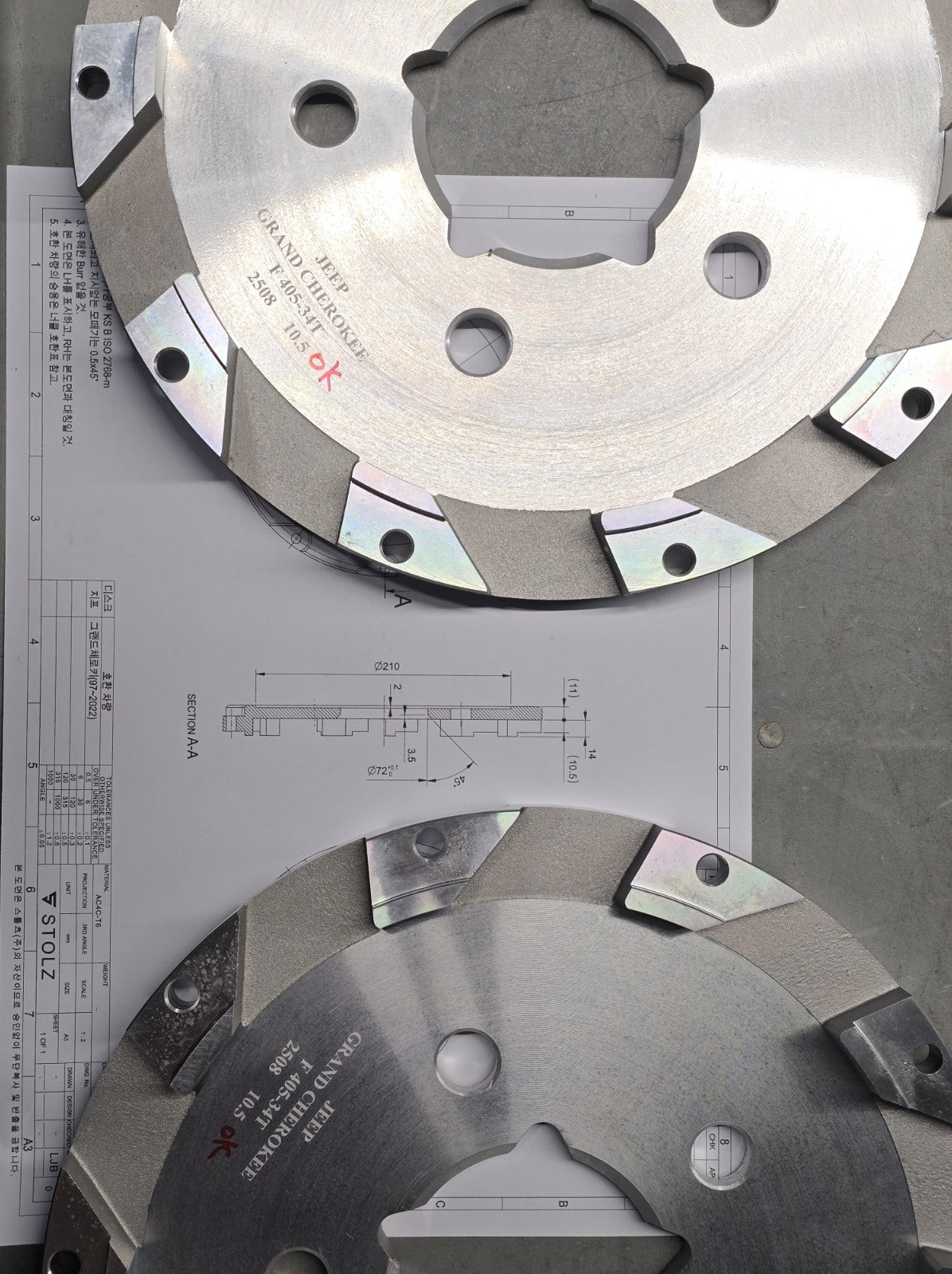 Front & Rear Big Brake Kit for Jeep Grand Cherokee WK2 2011-22 8P 405mm 4P 380mm
