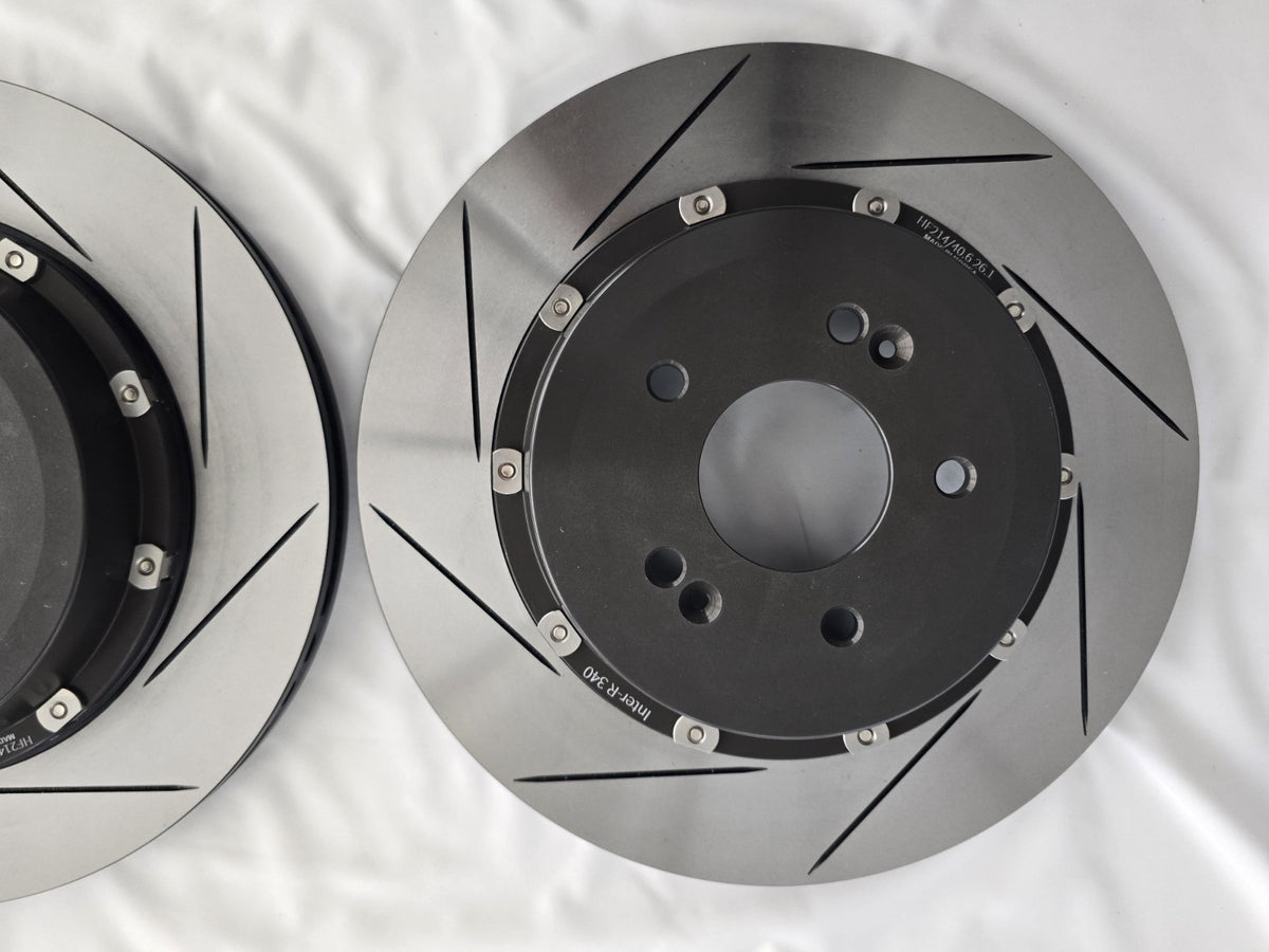 Lightweight 340mm Slotted Rear Floating Brake Discs Genesis G70 3.3T - Pair KR