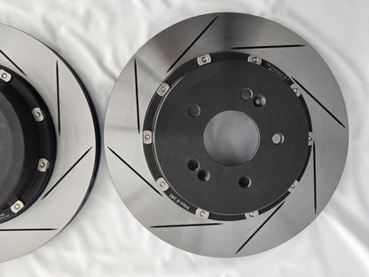 Lightweight 340mm Slotted Rear Floating Brake Discs Genesis G70 3.3T - Pair KR