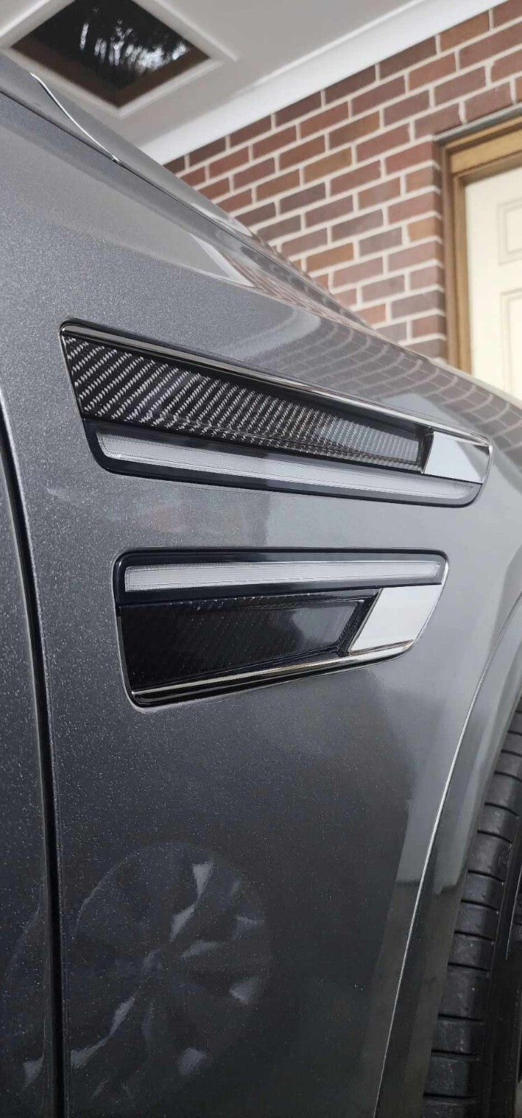 REAR CARBON FENDER GARNISH for GENESIS 20 21 22 23 24 25 26 GV80