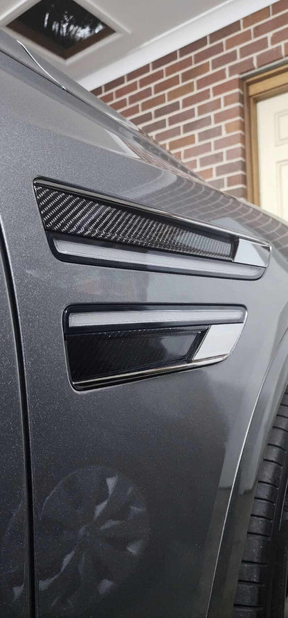 REAR CARBON FENDER GARNISH for GENESIS 20 21 22 23 24 25 26 GV80
