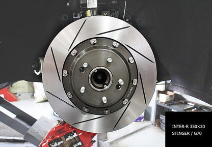Lightweight 350mm Slotted Front Floating Brake Discs Stinger GT GT1 GT2- Pair KR