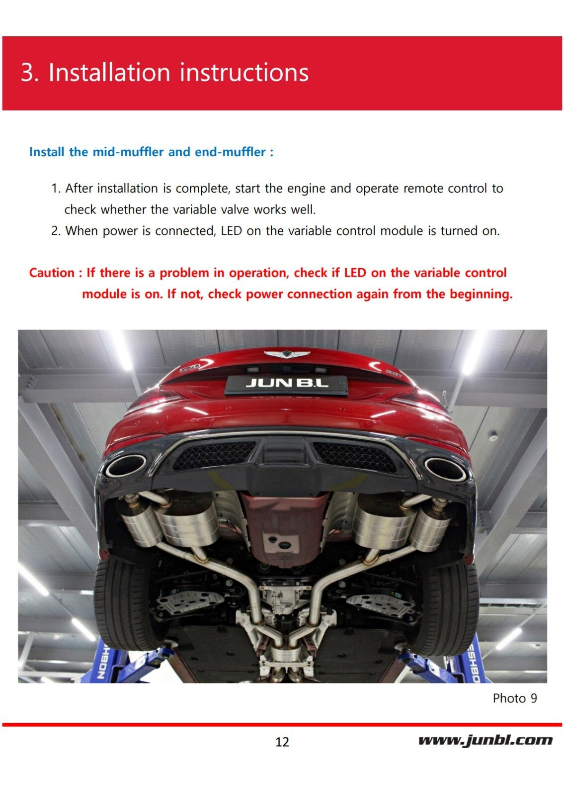 EVC PERFORMANCE CATBACK for 2022 2023 STINGER GT1 / GT2  3.3T [JUN B.L] 
