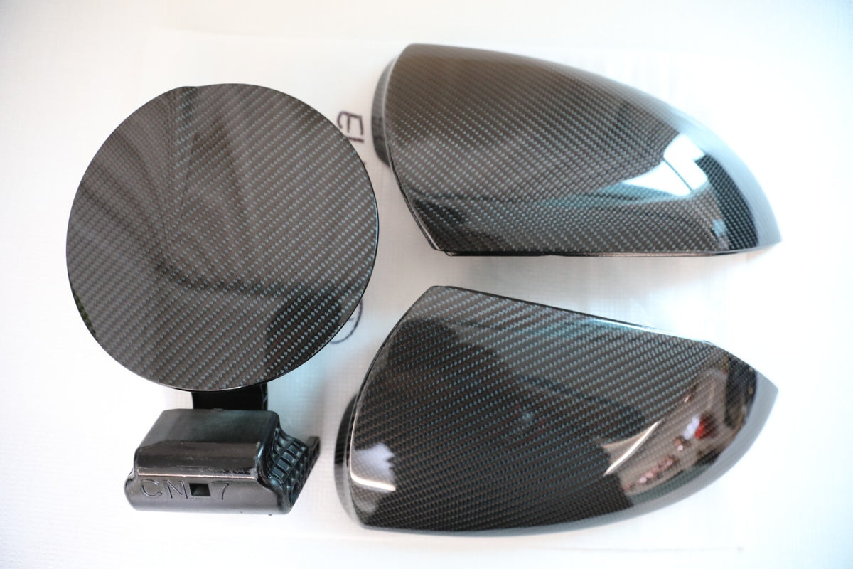 CF FUEL DOOR & CF MIRROR COVERS for 2021 2022 2023 ELANTRA N (CN7)