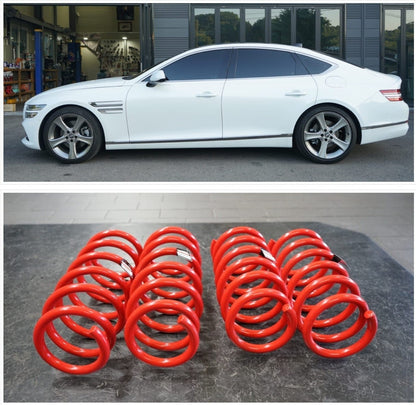 LOWERING SPRING F & R (1.5-inch lowering) for GENESIS G80 (RG3, 2021 - 2027) KDM