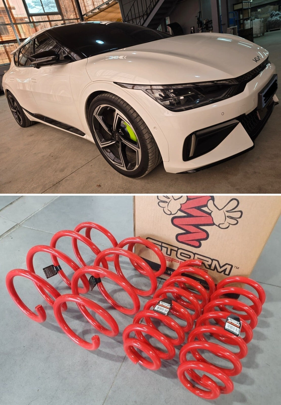 1.6" Lowering Springs for Kia EV6 GT 2022-2026 Front & Rear 4pc Suspension Kit
