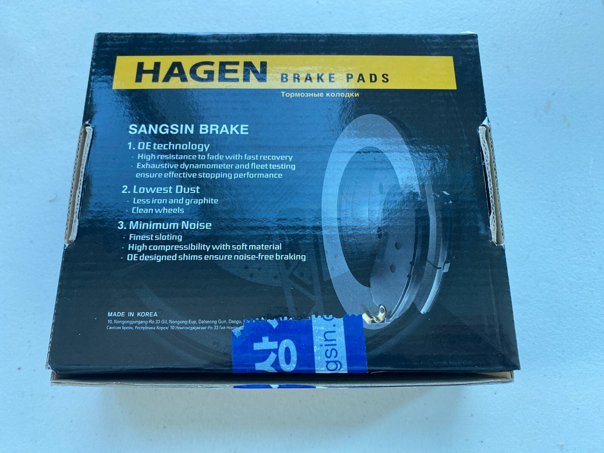 BMW 528i F10 REAR GENUINE PADS REPLACEMANT [HAGEN] - MADE IN KOREA