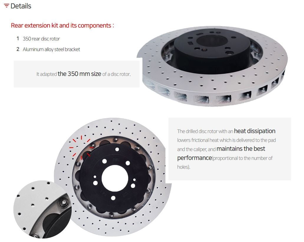 BIG BRAKE FRONT 6P (380×31) + REAR EXPANSION 350 KIT / ELANTRA N / STOLZ BRAKE