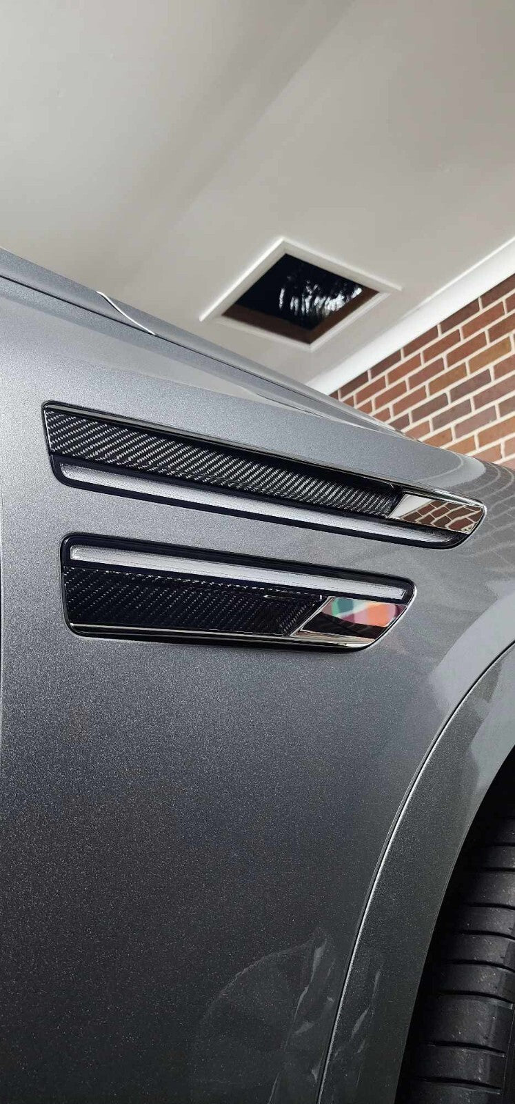 REAR CARBON FENDER GARNISH for GENESIS 20 21 22 23 24 25 26 GV80