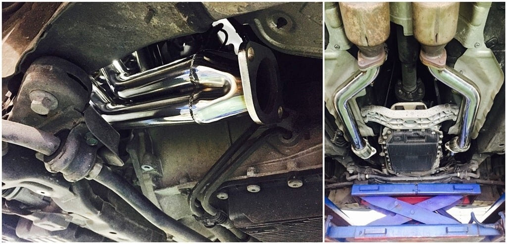 Maintec Exhaust Manifold Header & Downpipe Full Kit for Genesis Coupe 3.8L V6