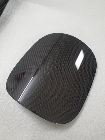 Real Carbon Fiber Fuel Gas Door Cover For 2021-2026 Kia K5 Optima DL3 Glossy CF