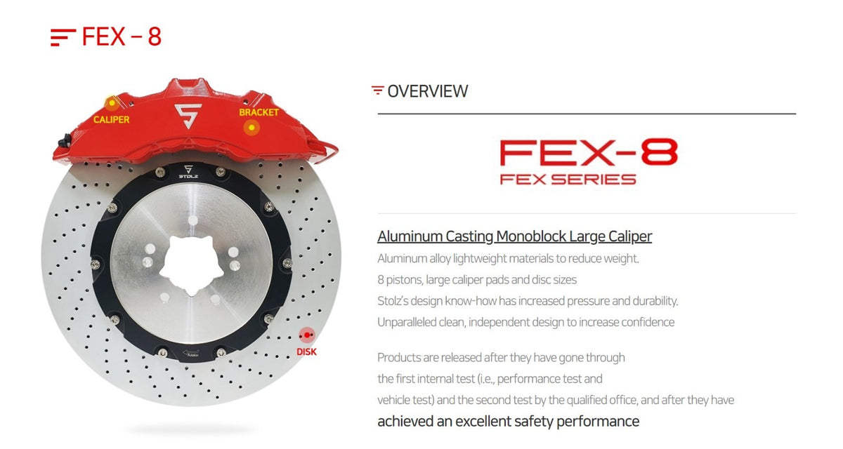 BMW M5 E60 (2005-2010) Big Brake Kit Front 8-Piston 405x34mm Performance Upgrade