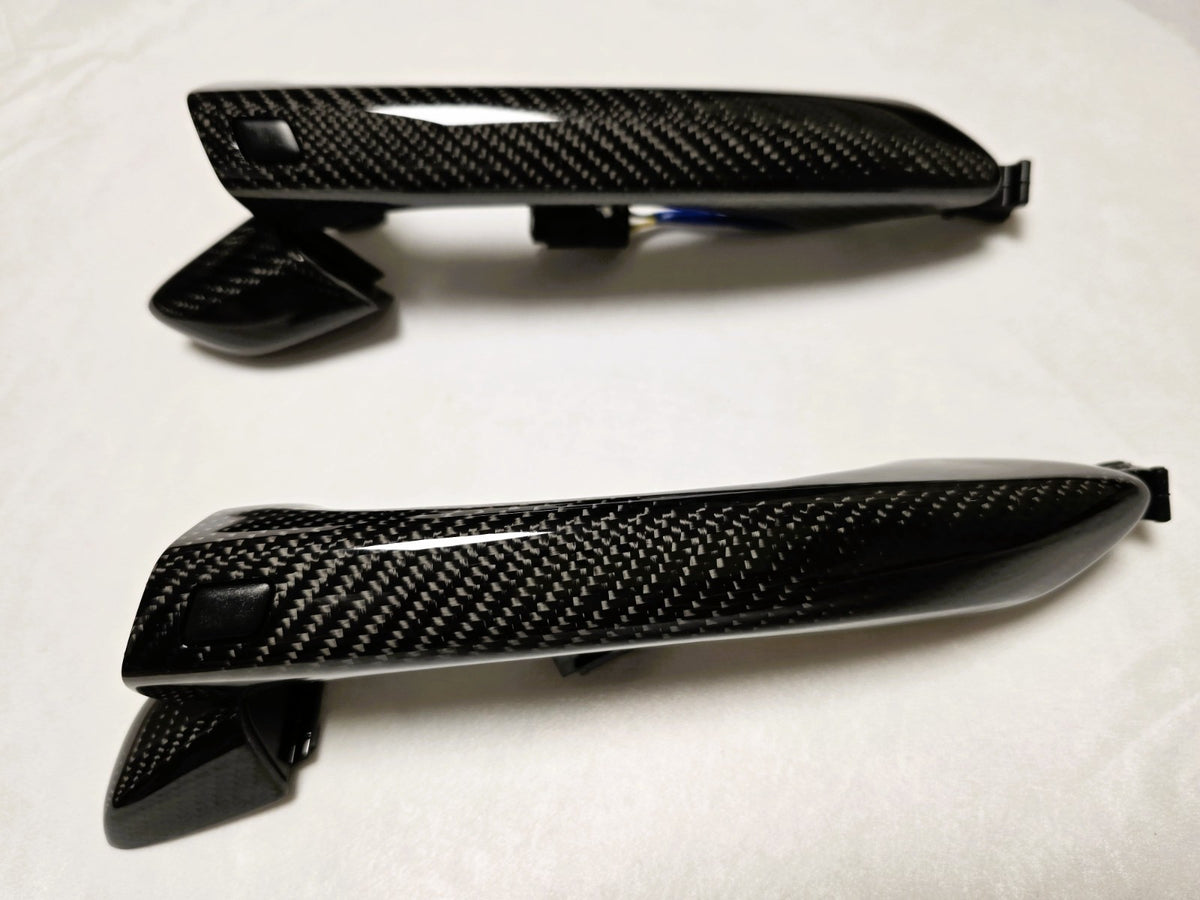 1:1 Full Replacement Dry Carbon Fiber Exterior Door Handles for Veloster N JS