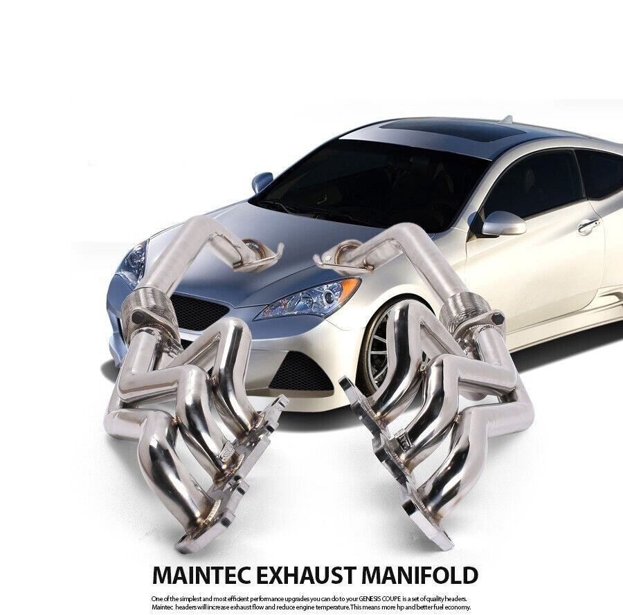 Maintec Exhaust Manifold Header & Downpipe Full Kit for Genesis Coupe 3.8L V6