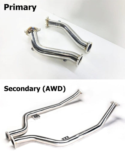 Primary & Secondary Exhaust Link Pipes STINGER 3.3T AWD-KDM, Performance Upgrade