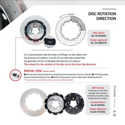 Front 8-Pot Big Brake Kit 405x34mm 2011-2021 Jeep Grand Cherokee WK2 Performance