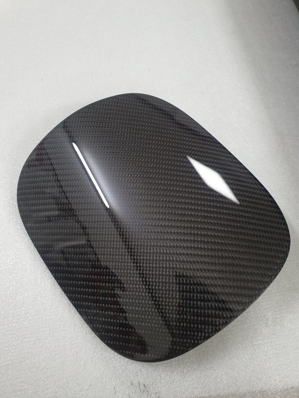 Real Carbon Fiber Fuel Gas Door Cover For 2021-2026 Kia K5 Optima DL3 Glossy CF