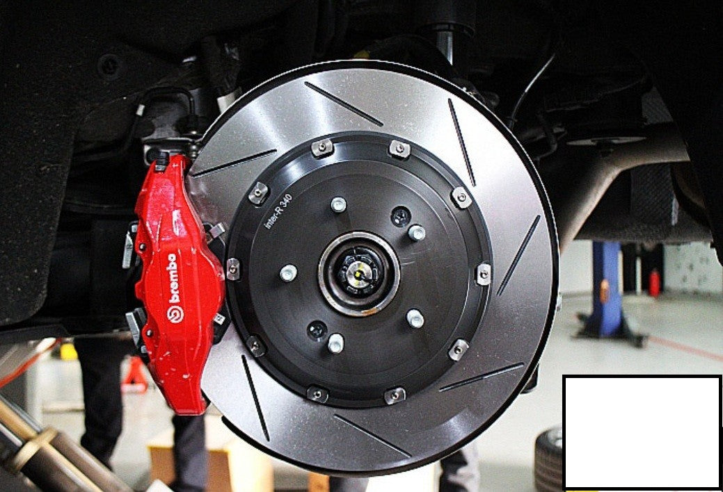 2-Piece Lightweight Rear Floating Brake Rotors for Kia Stinger GT GT1 GT2 340mm