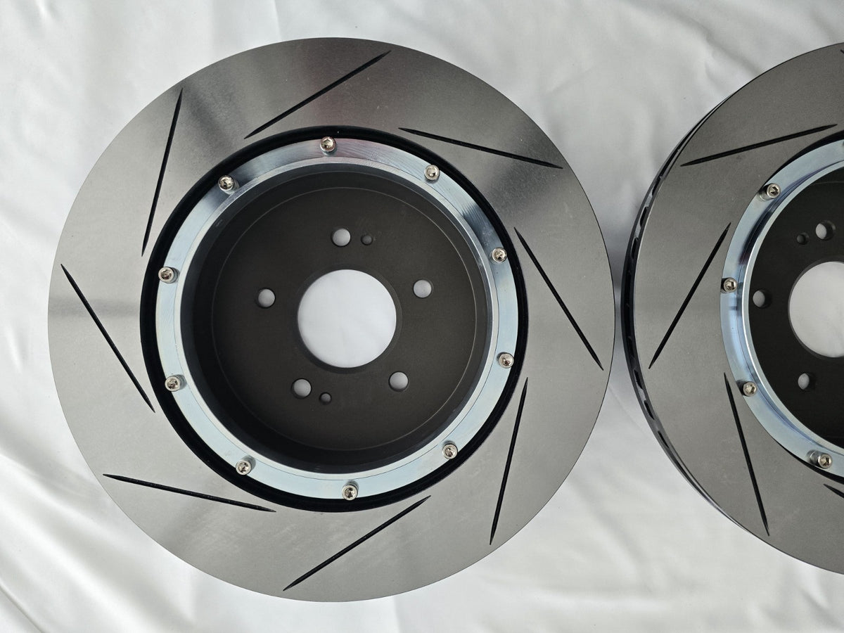 2-Piece Lightweight Rear Floating Brake Rotors for Kia Stinger GT GT1 GT2 340mm