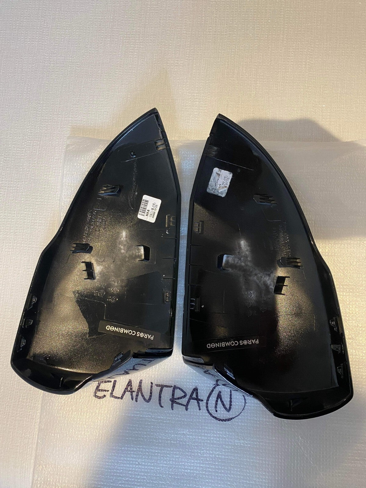 Real Carbon Fiber Mirror Cover Caps for 2021-2023 Hyundai Elantra N CN7 Sedan CF