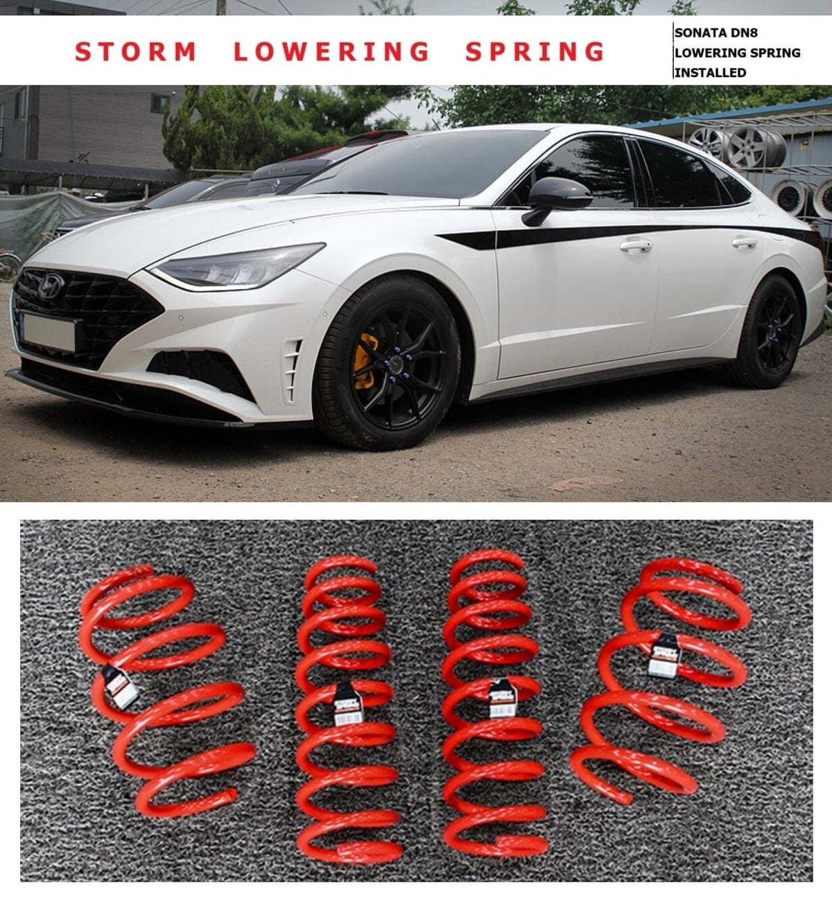 HYUNDAI 2020 - 2026 SONATA (DN8) LOWERING SPRING F & R (1-inch lowering) KDM