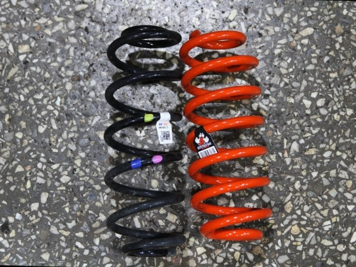 LOWERING SPRING F&R 4 Pieces (20mm, 0.8-inch) for ELANTRA N [Performance type]