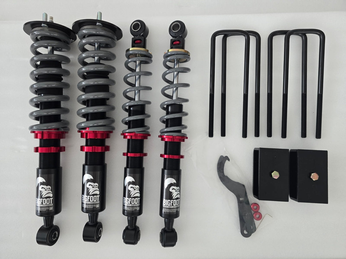 Kia Tasman F&R 2" Lift Coilovers & Block Kit, BIGFOOT Suspension Upgrade Kit