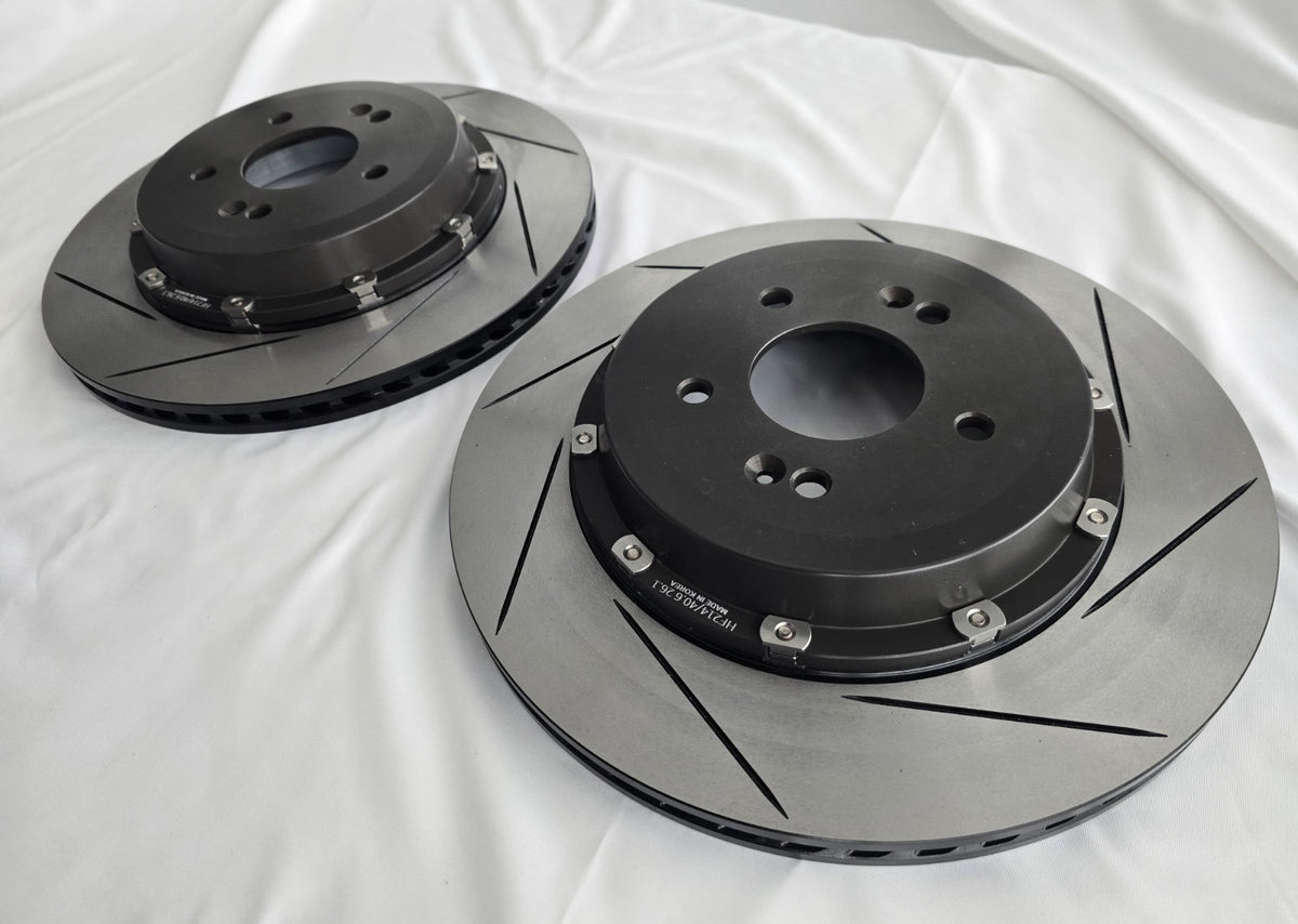 Lightweight 340mm Slotted Rear Floating Brake Discs Genesis G70 3.3T - Pair KR