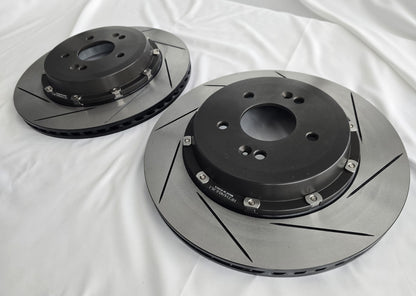 Lightweight 340mm Slotted Rear Floating Brake Discs Genesis G70 3.3T - Pair KR