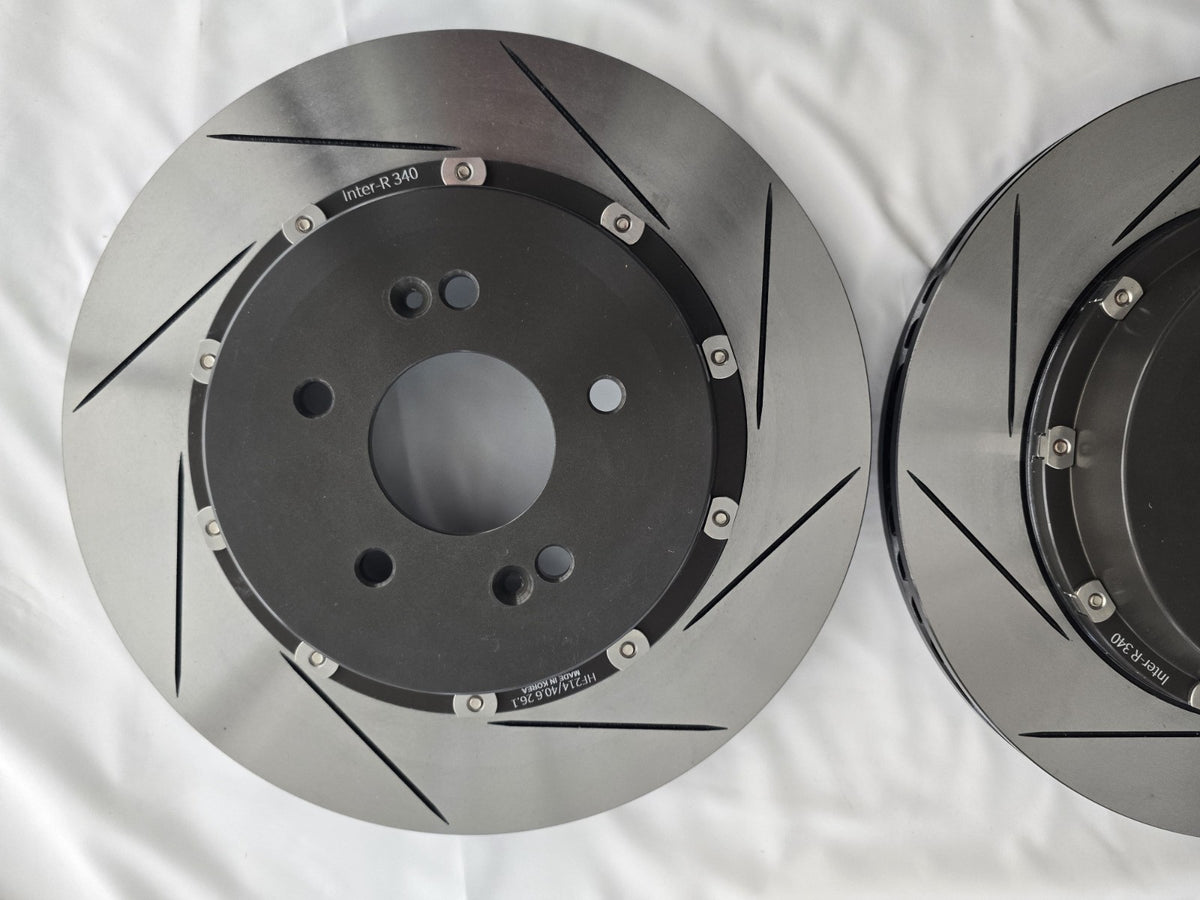 Lightweight 340mm Slotted Rear Floating Brake Discs Genesis G70 3.3T - Pair KR