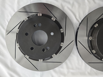 Lightweight 340mm Slotted Rear Floating Brake Discs Genesis G70 3.3T - Pair KR