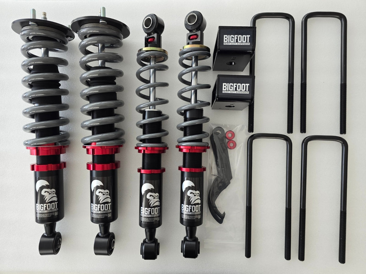 Kia Tasman F&R 2" Lift Coilovers & Block Kit, BIGFOOT Suspension Upgrade Kit
