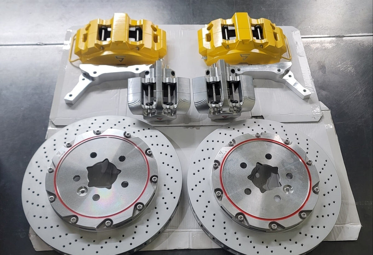 Performance Rear 4P Brake Caliper Kit 380mm Disc for Lincoln Aviator  + EPB