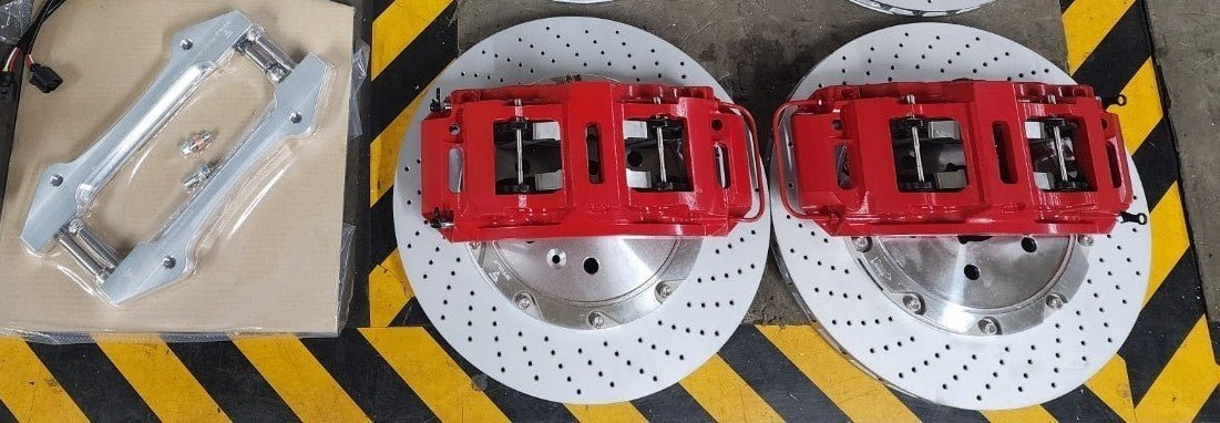 8-Piston Front Big Brake Kit 405mm 2021-2026 Chevrolet Tahoe 5th Gen Performance